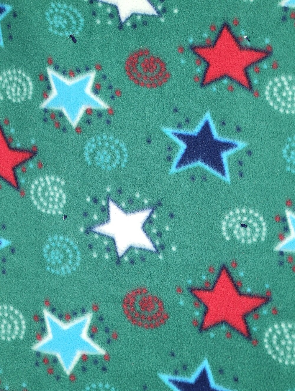 Homemade Denim Patchwork Fleec Back Baby Blanket 42.5 By 42.5 - Picture 7 of 13